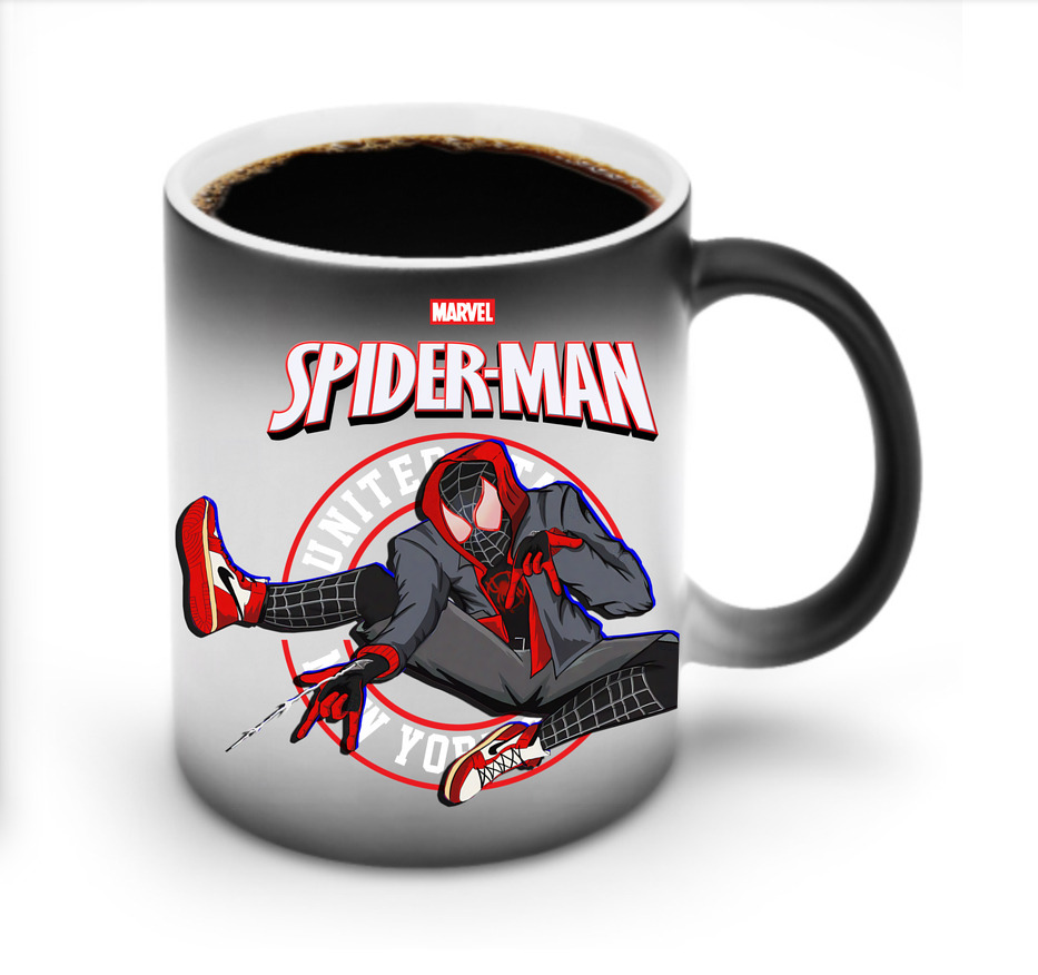 （画像用） Spider Man スパイダーマン 温度変色マグカップ