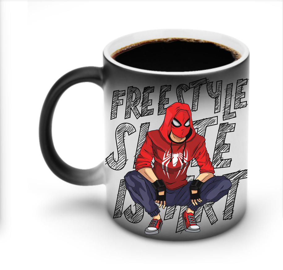 （画像用） Spider Man スパイダーマン 温度変色マグカップ