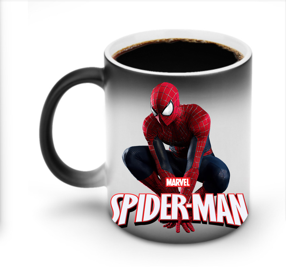 （画像用） Spider Man スパイダーマン 温度変色マグカップ