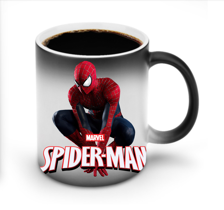 （画像用） Spider Man スパイダーマン 温度変色マグカップ