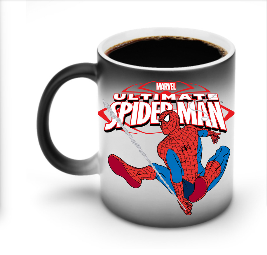 （画像用） Spider Man スパイダーマン 温度変色マグカップ