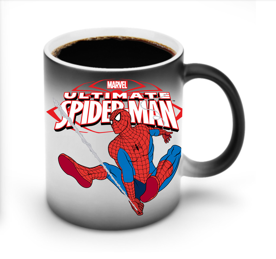（画像用） Spider Man スパイダーマン 温度変色マグカップ