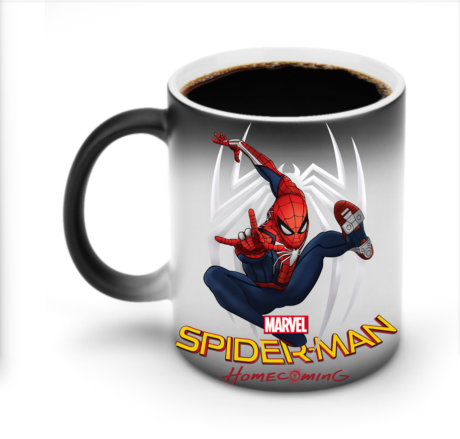 （画像用） Spider Man スパイダーマン 温度変色マグカップ