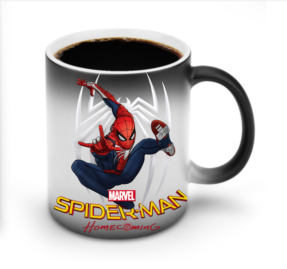 （画像用） Spider Man スパイダーマン 温度変色マグカップ