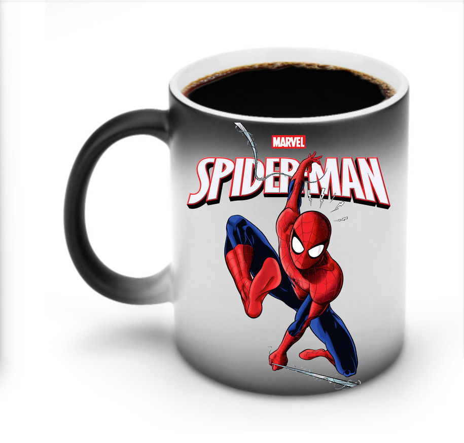 （画像用） Spider Man スパイダーマン 温度変色マグカップ
