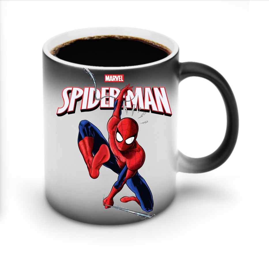 （画像用） Spider Man スパイダーマン 温度変色マグカップ