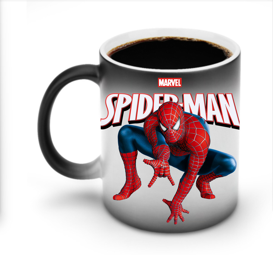 （画像用） Spider Man スパイダーマン 温度変色マグカップ