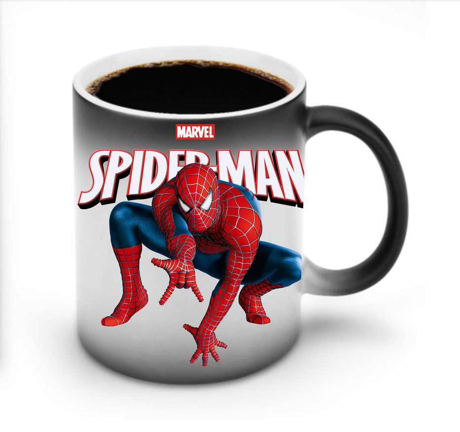 （画像用） Spider Man スパイダーマン 温度変色マグカップ