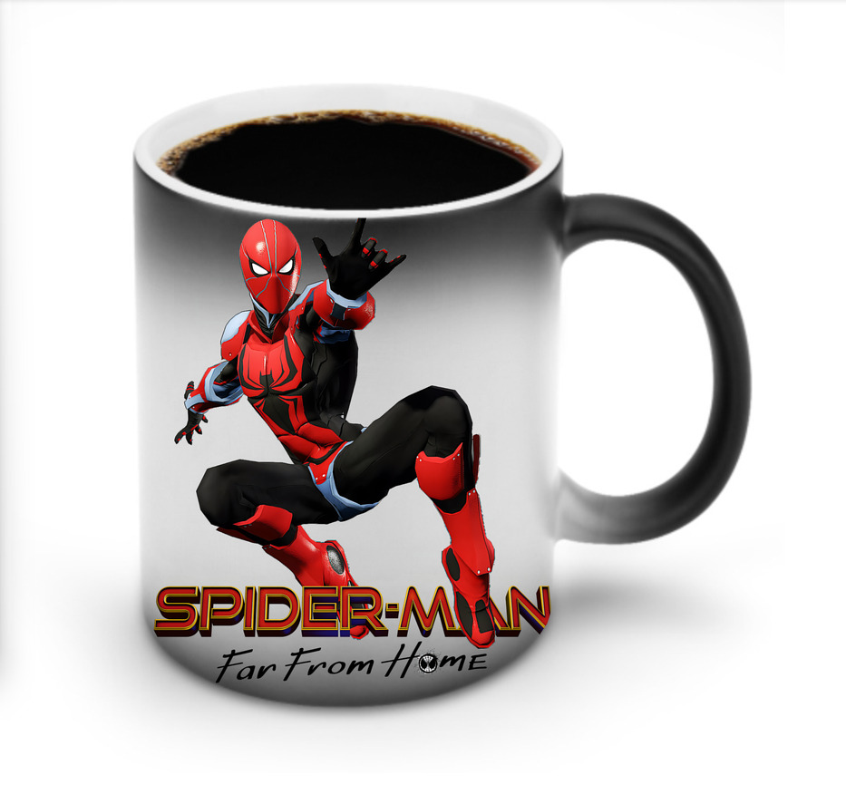 （画像用） Spider Man スパイダーマン 温度変色マグカップ