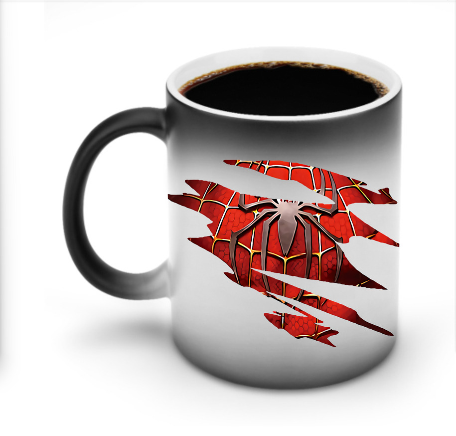 （画像用） Spider Man スパイダーマン 温度変色マグカップ