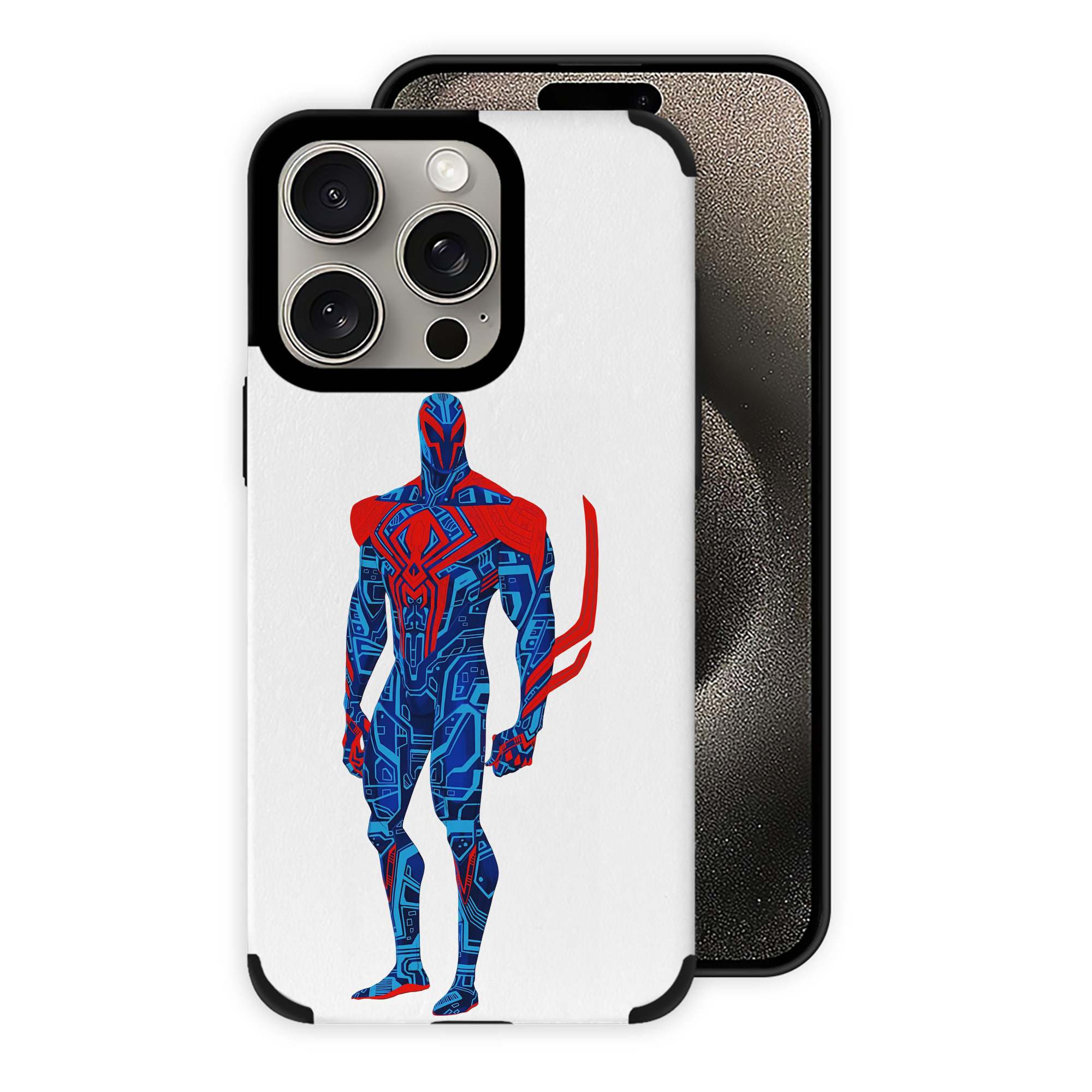 （画像用） Spider Man スパイダーマン 【iPhone15ProMax対応】 PUレザー スマホケース 耐衝撃＆黄変防止