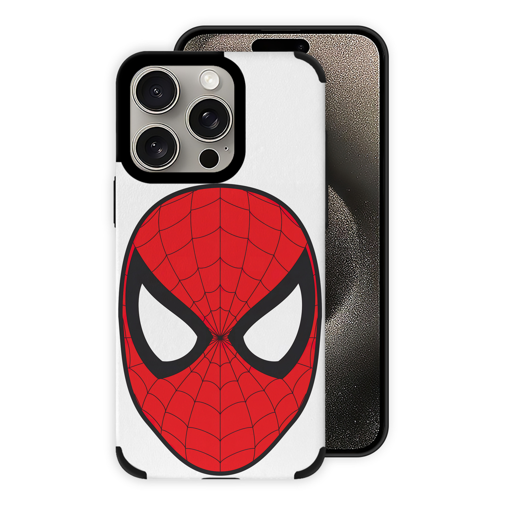 （画像用） Spider Man スパイダーマン 【iPhone15ProMax対応】 PUレザー スマホケース 耐衝撃＆黄変防止