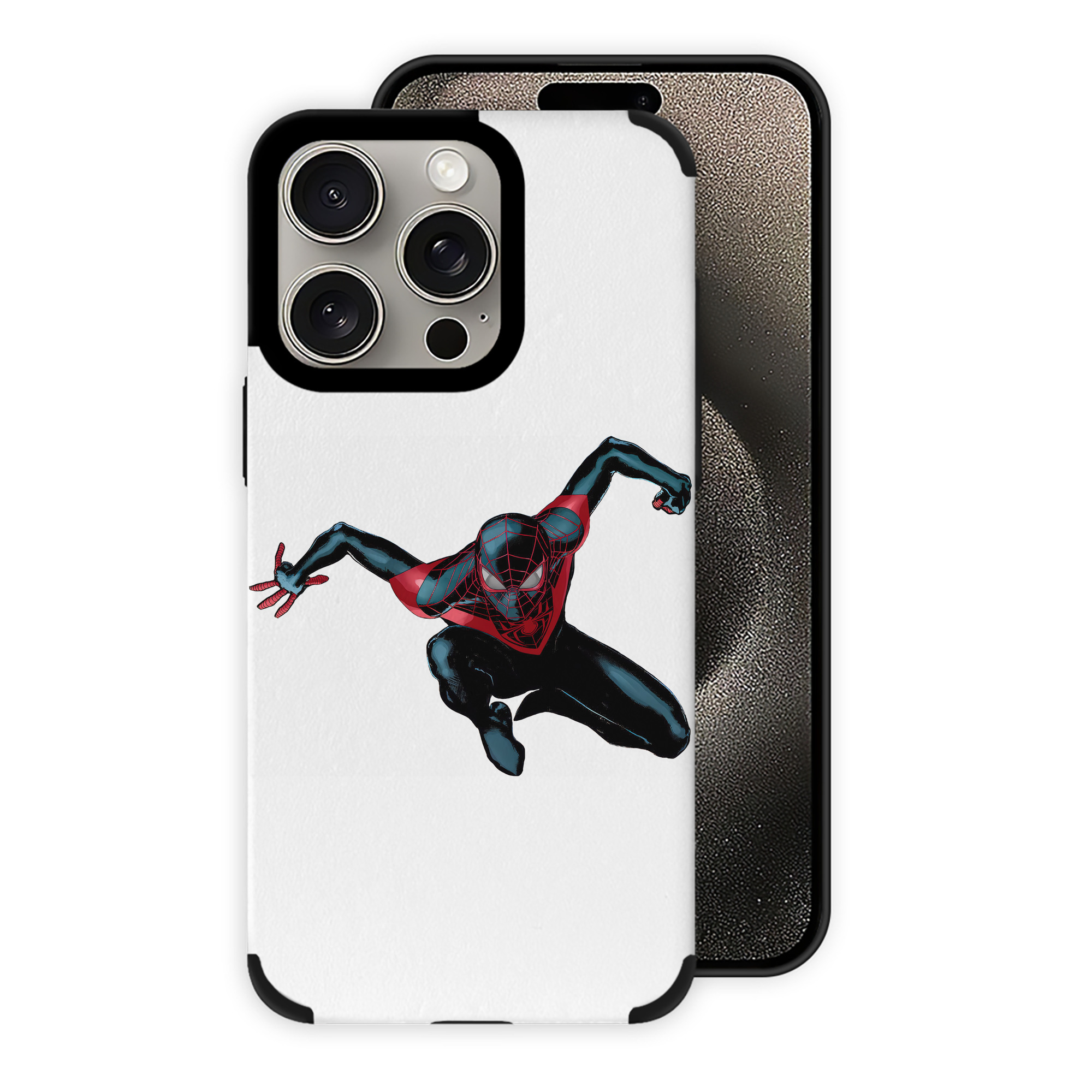 （画像用） Spider Man スパイダーマン 【iPhone15ProMax対応】 PUレザー スマホケース 耐衝撃＆黄変防止