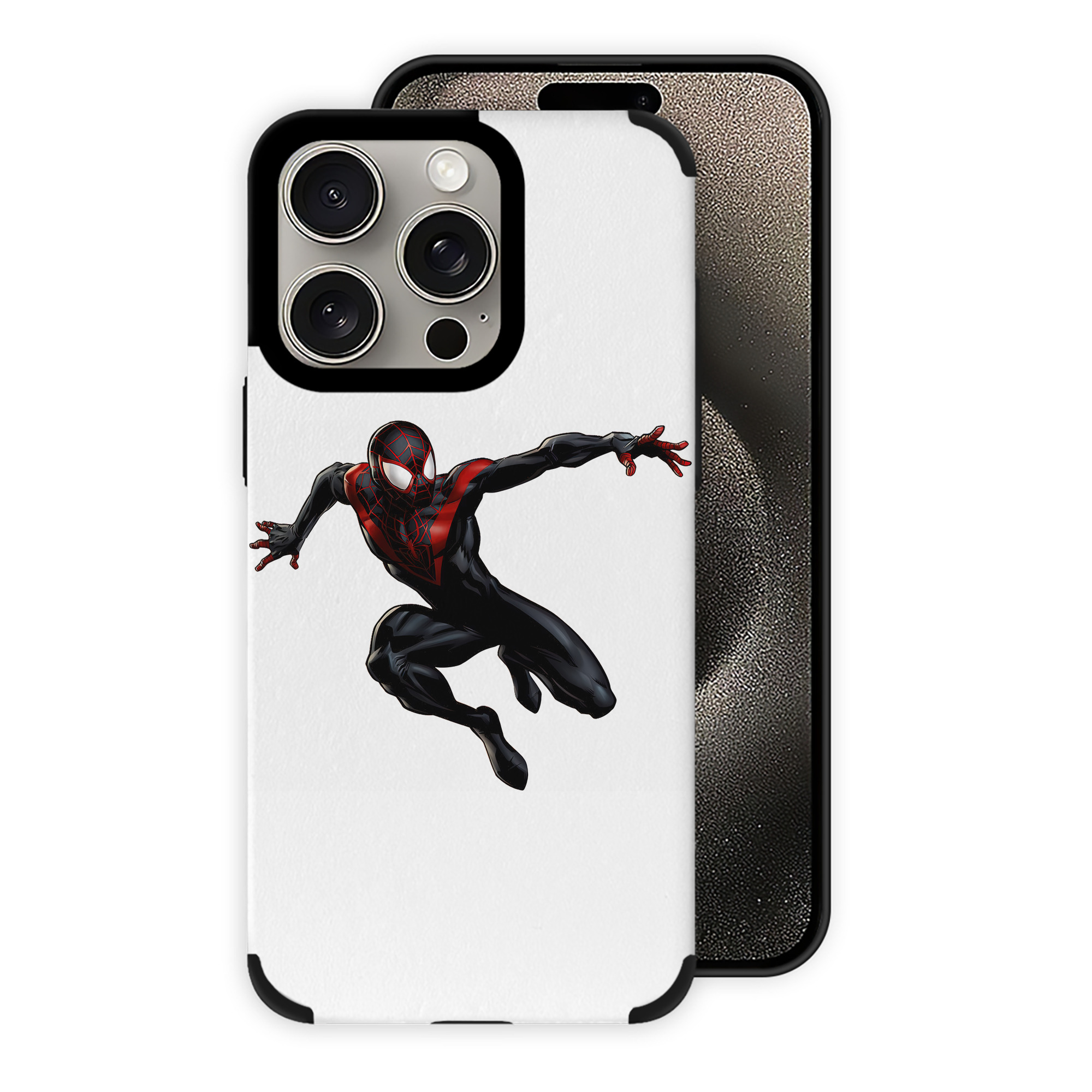 （画像用） Spider Man スパイダーマン 【iPhone15ProMax対応】 PUレザー スマホケース 耐衝撃＆黄変防止