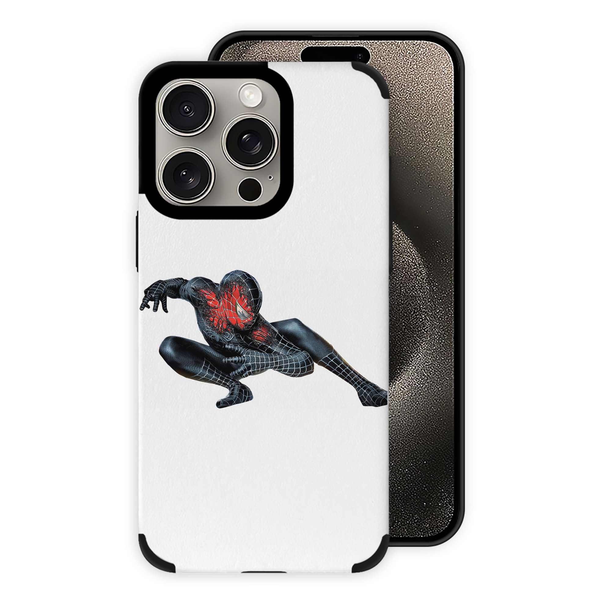 （画像用） Spider Man スパイダーマン 【iPhone15ProMax対応】 PUレザー スマホケース 耐衝撃＆黄変防止