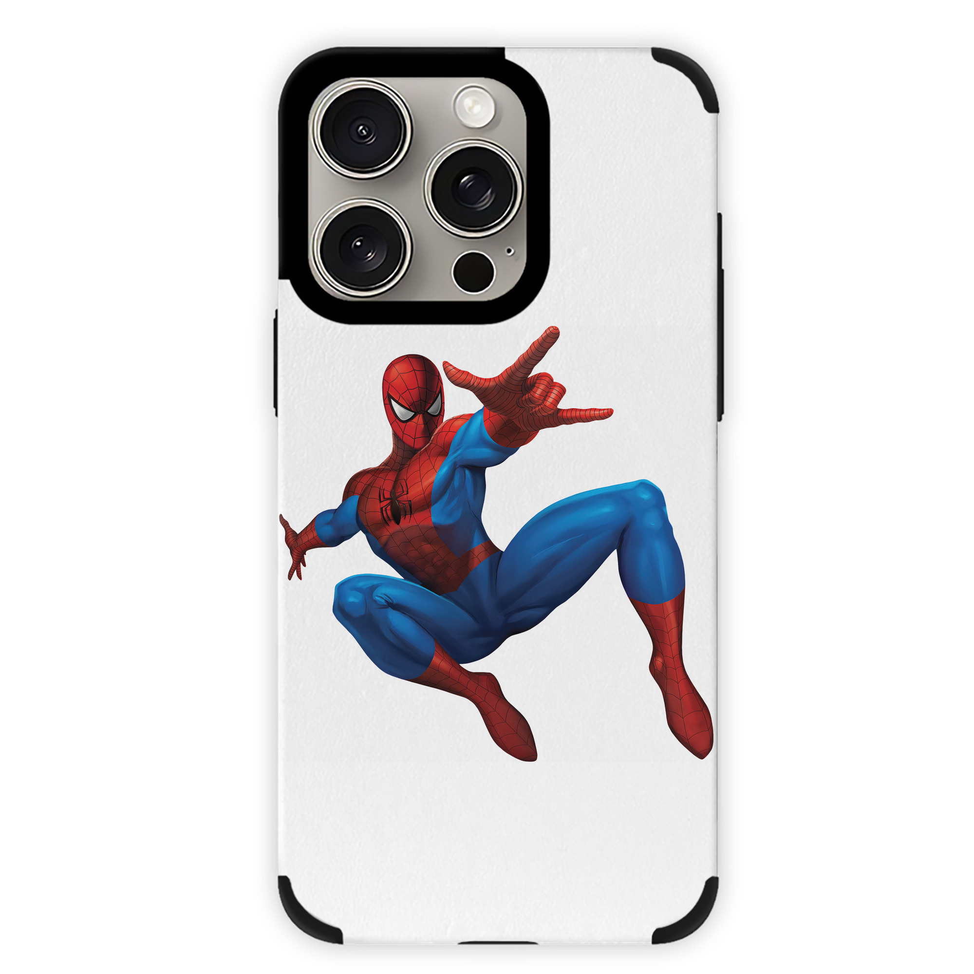 （画像用） Spider Man スパイダーマン 【iPhone15ProMax対応】 PUレザー スマホケース 耐衝撃＆黄変防止