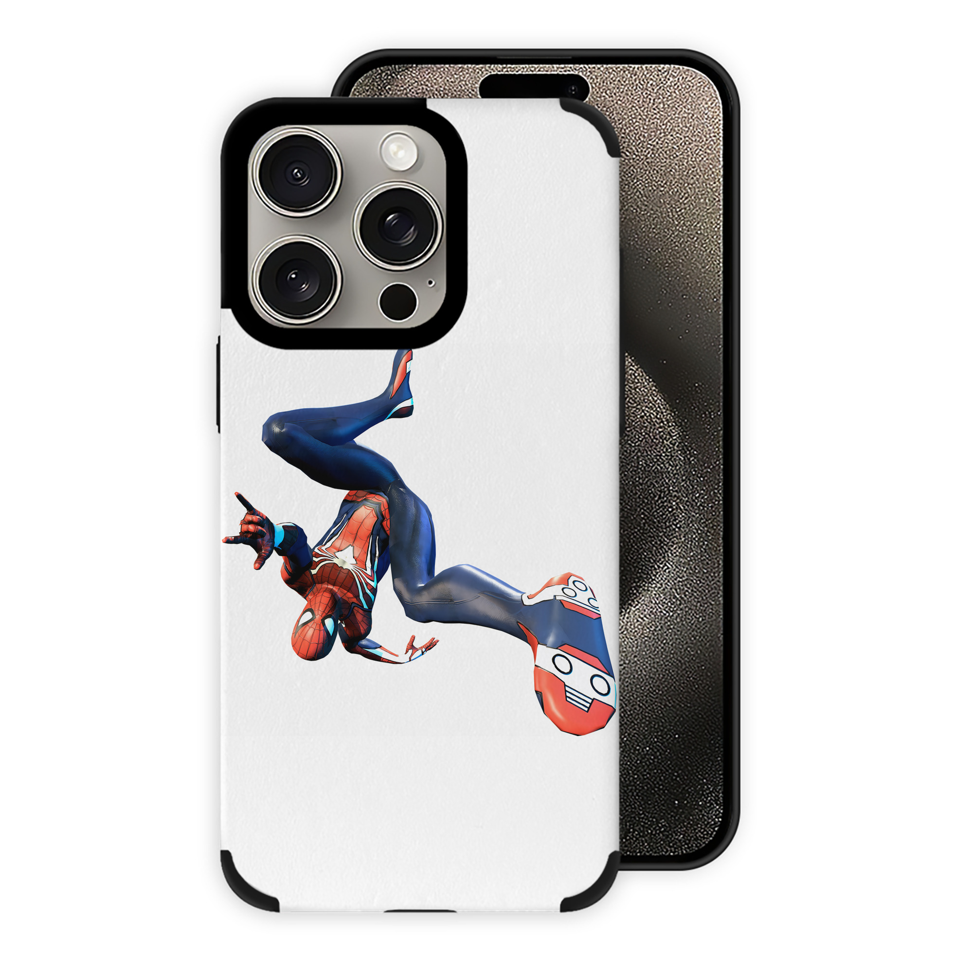 （画像用） Spider Man スパイダーマン 【iPhone15ProMax対応】 PUレザー スマホケース 耐衝撃＆黄変防止