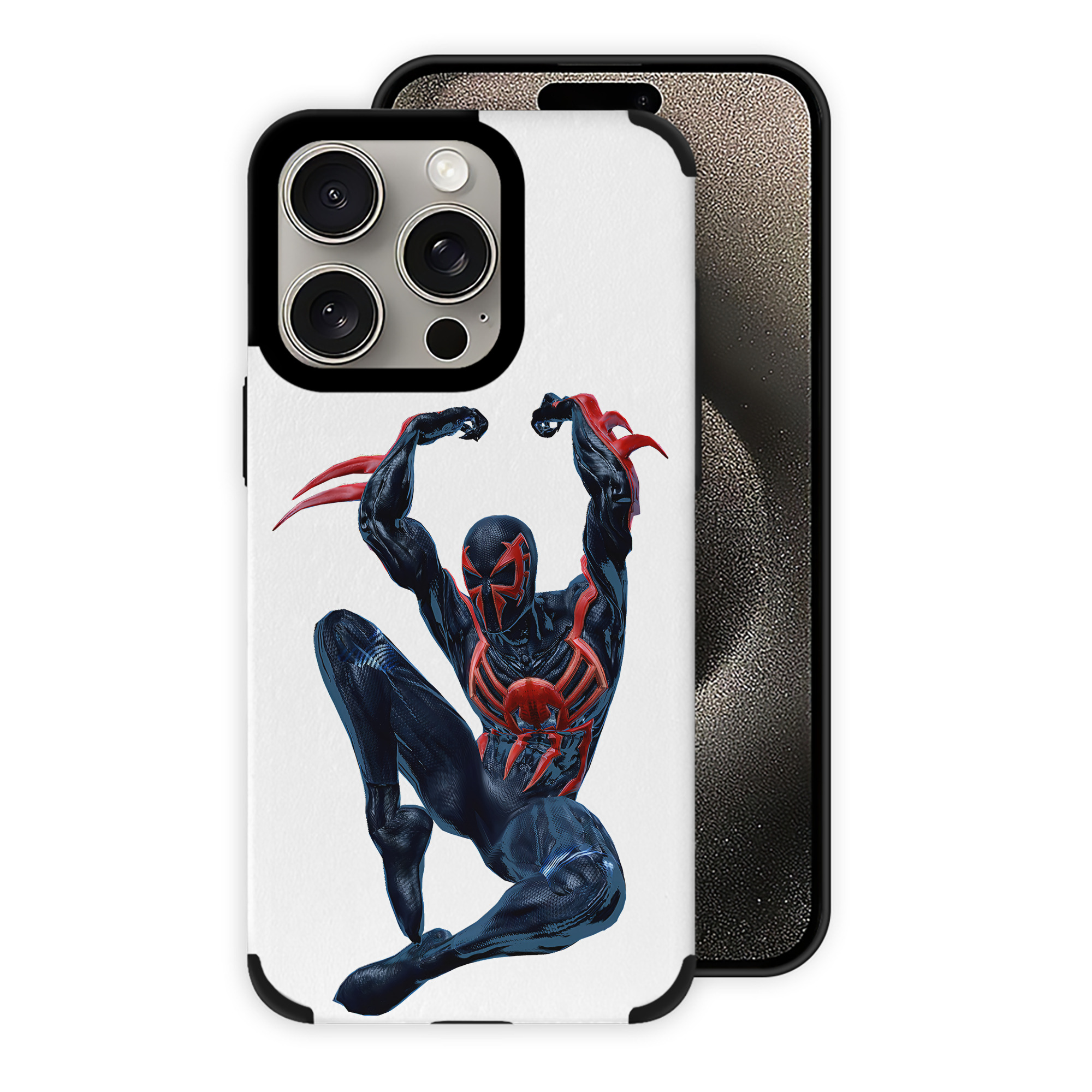 （画像用） Spider Man スパイダーマン 【iPhone15ProMax対応】 PUレザー スマホケース 耐衝撃＆黄変防止