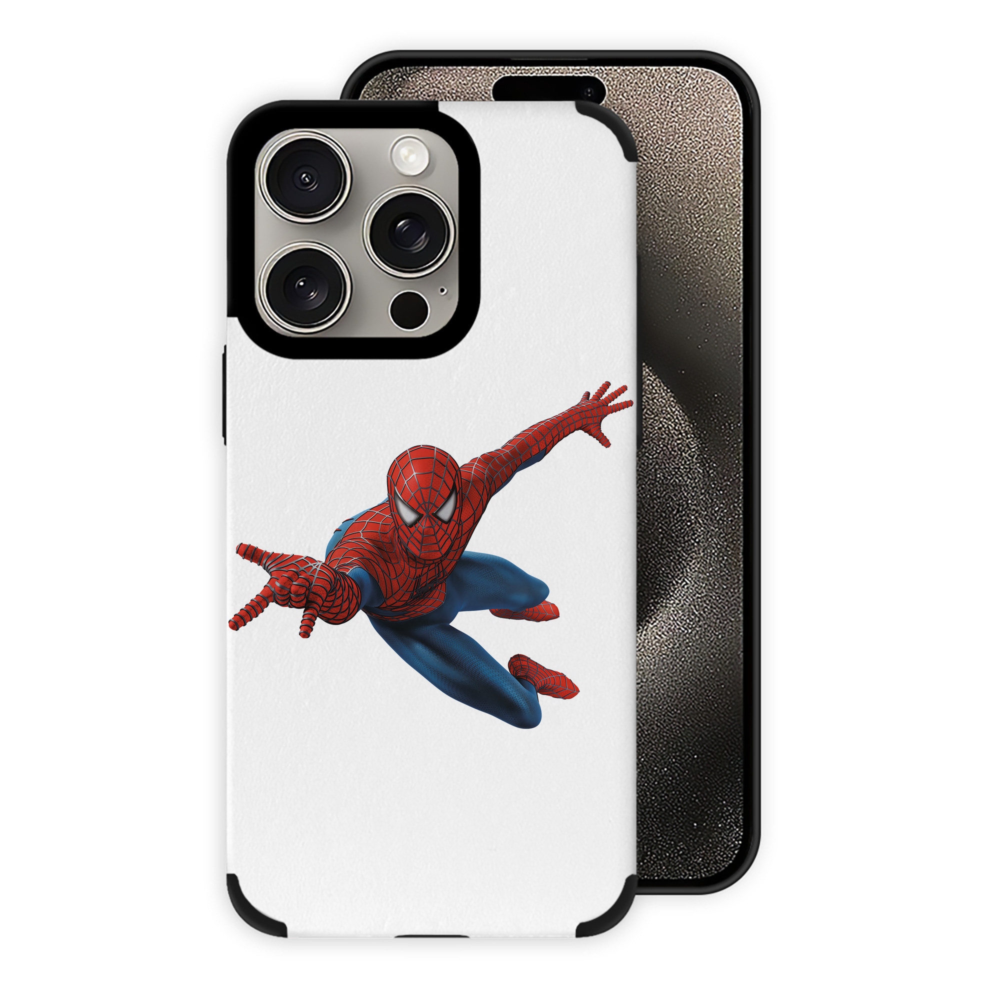 Spider Man スパイダーマン 【iPhone15ProMax対応】 PUレザー スマホケース 耐衝撃＆黄変防止