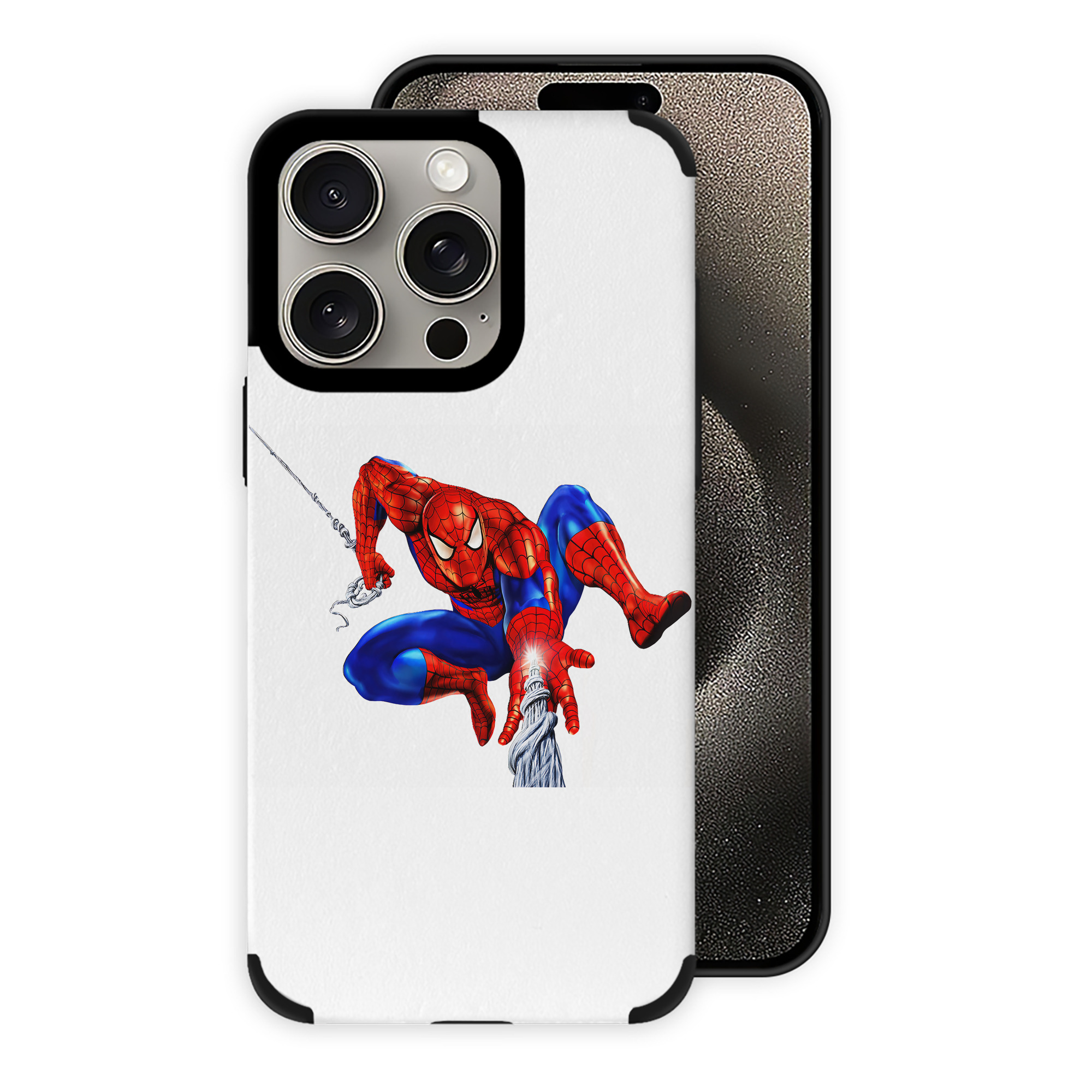 Spider Man スパイダーマン 【iPhone15ProMax対応】 PUレザー スマホケース 耐衝撃＆黄変防止