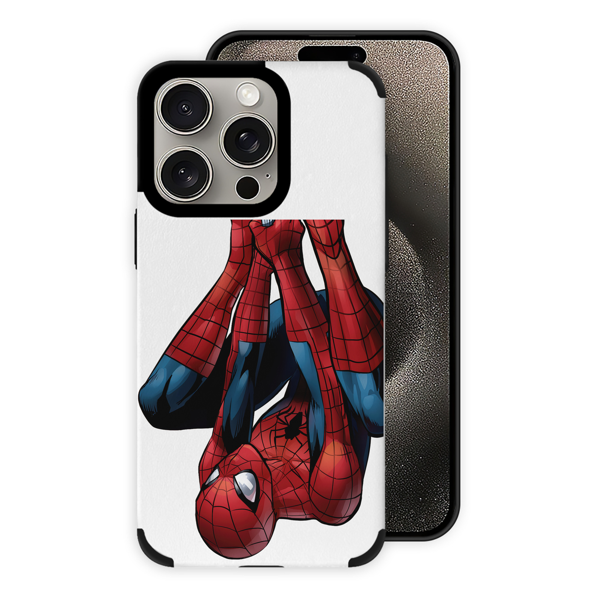 （画像用） Spider Man スパイダーマン 【iPhone15ProMax対応】 PUレザー スマホケース 耐衝撃＆黄変防止