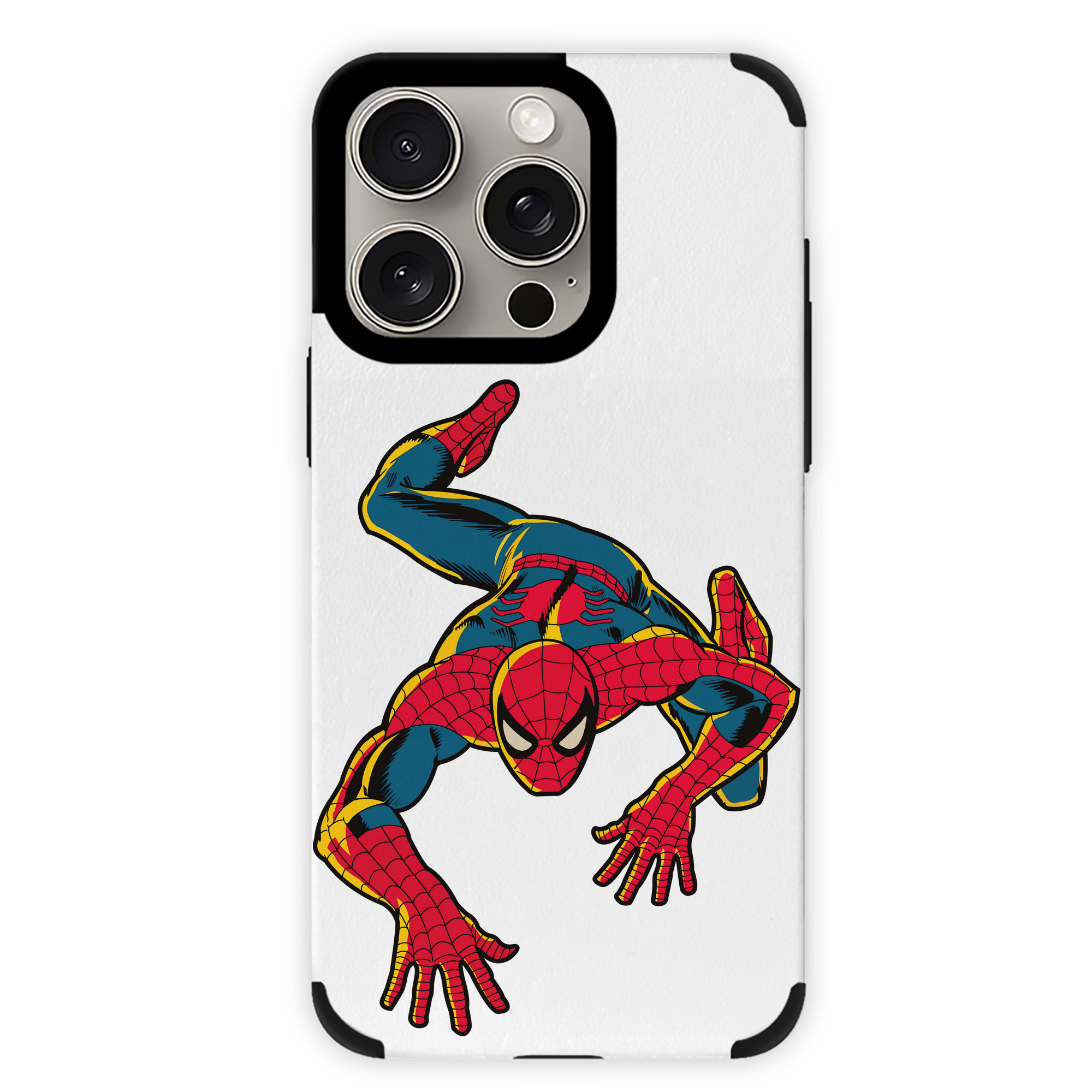 （画像用） Spider Man スパイダーマン 【iPhone15ProMax対応】 PUレザー スマホケース 耐衝撃＆黄変防止