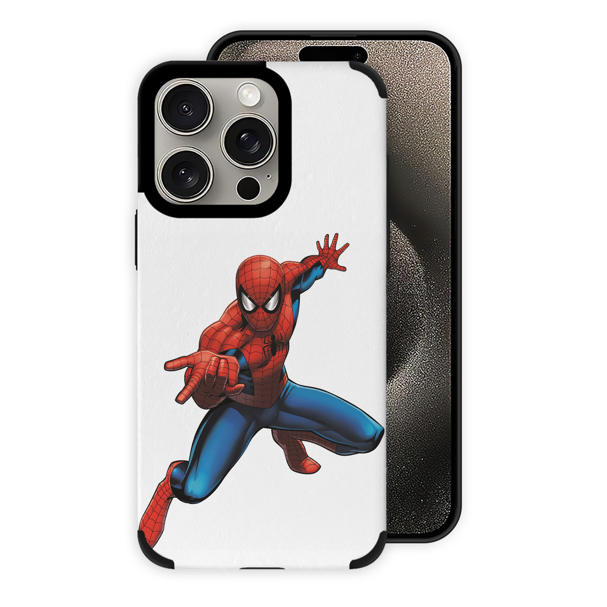 Spider Man スパイダーマン 【iPhone15ProMax対応】 PUレザー スマホケース 耐衝撃＆黄変防止