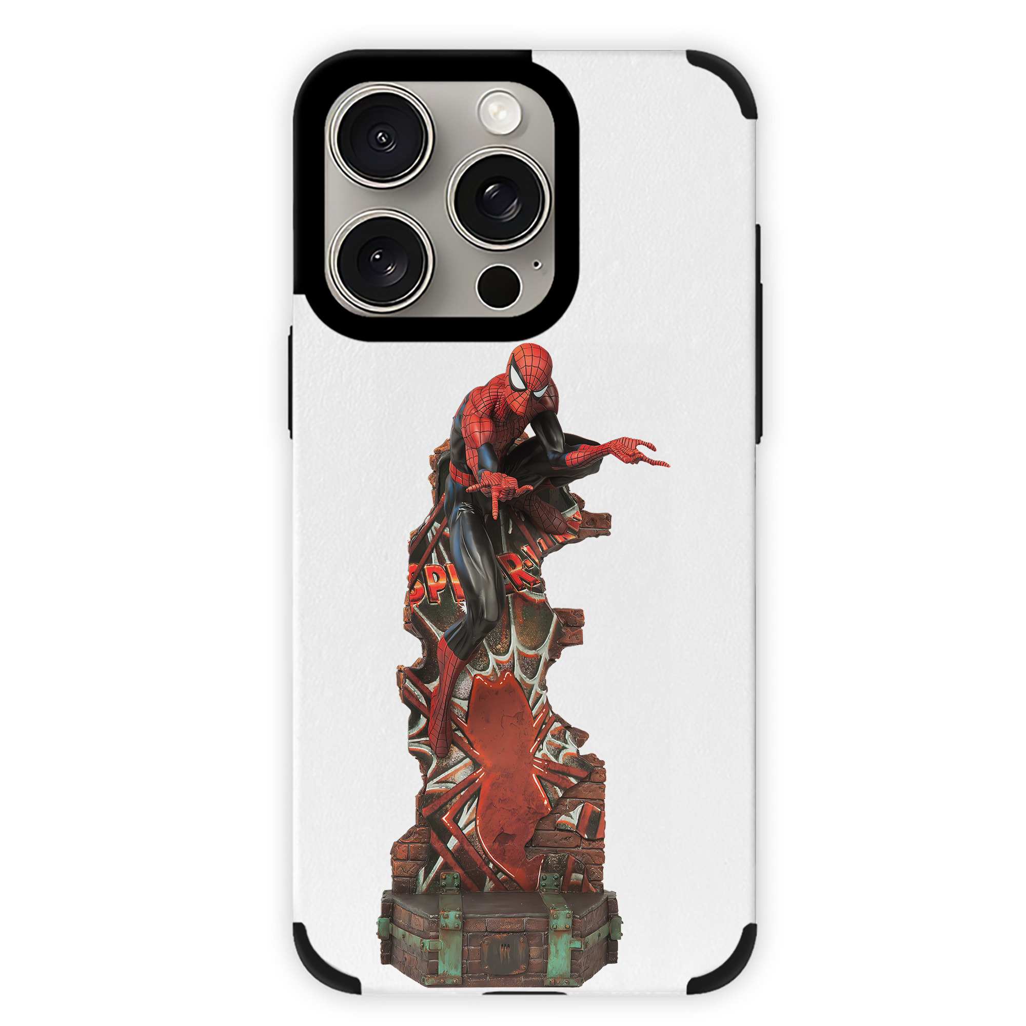 Spider Man スパイダーマン 【iPhone15ProMax対応】 PUレザー スマホケース 耐衝撃＆黄変防止