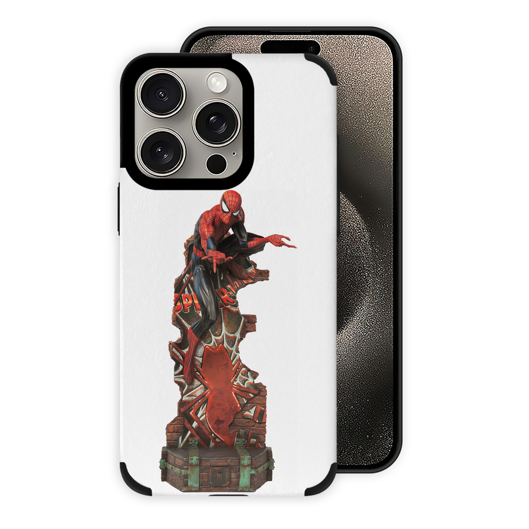 Spider Man スパイダーマン 【iPhone15ProMax対応】 PUレザー スマホケース 耐衝撃＆黄変防止