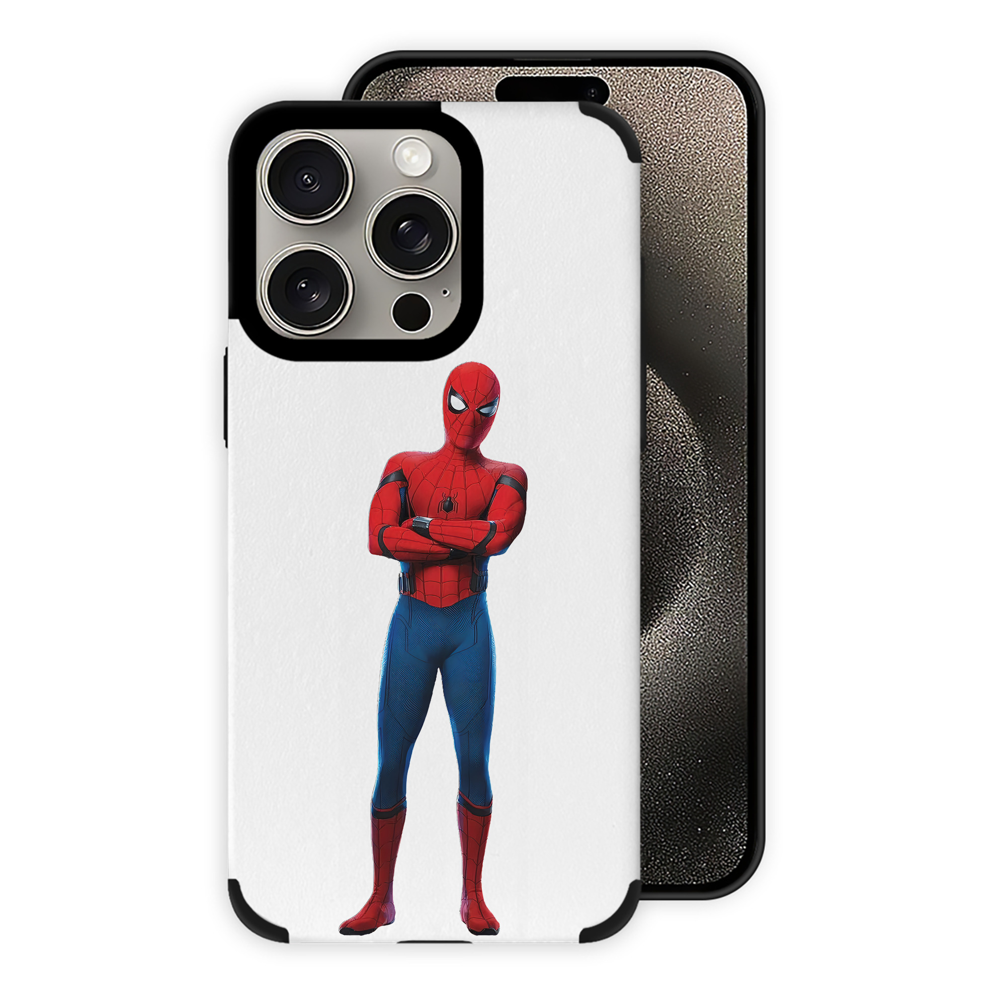 Spider Man スパイダーマン 【iPhone15ProMax対応】 PUレザー スマホケース 耐衝撃＆黄変防止