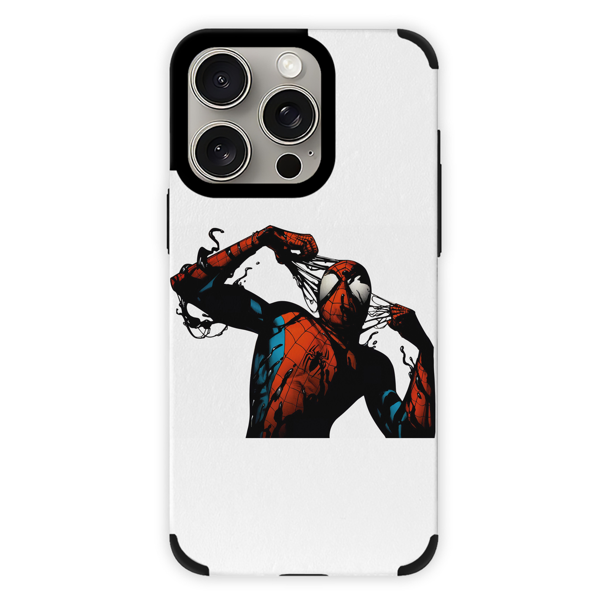 （画像用） Spider Man スパイダーマン 【iPhone15ProMax対応】 PUレザー スマホケース 耐衝撃＆黄変防止