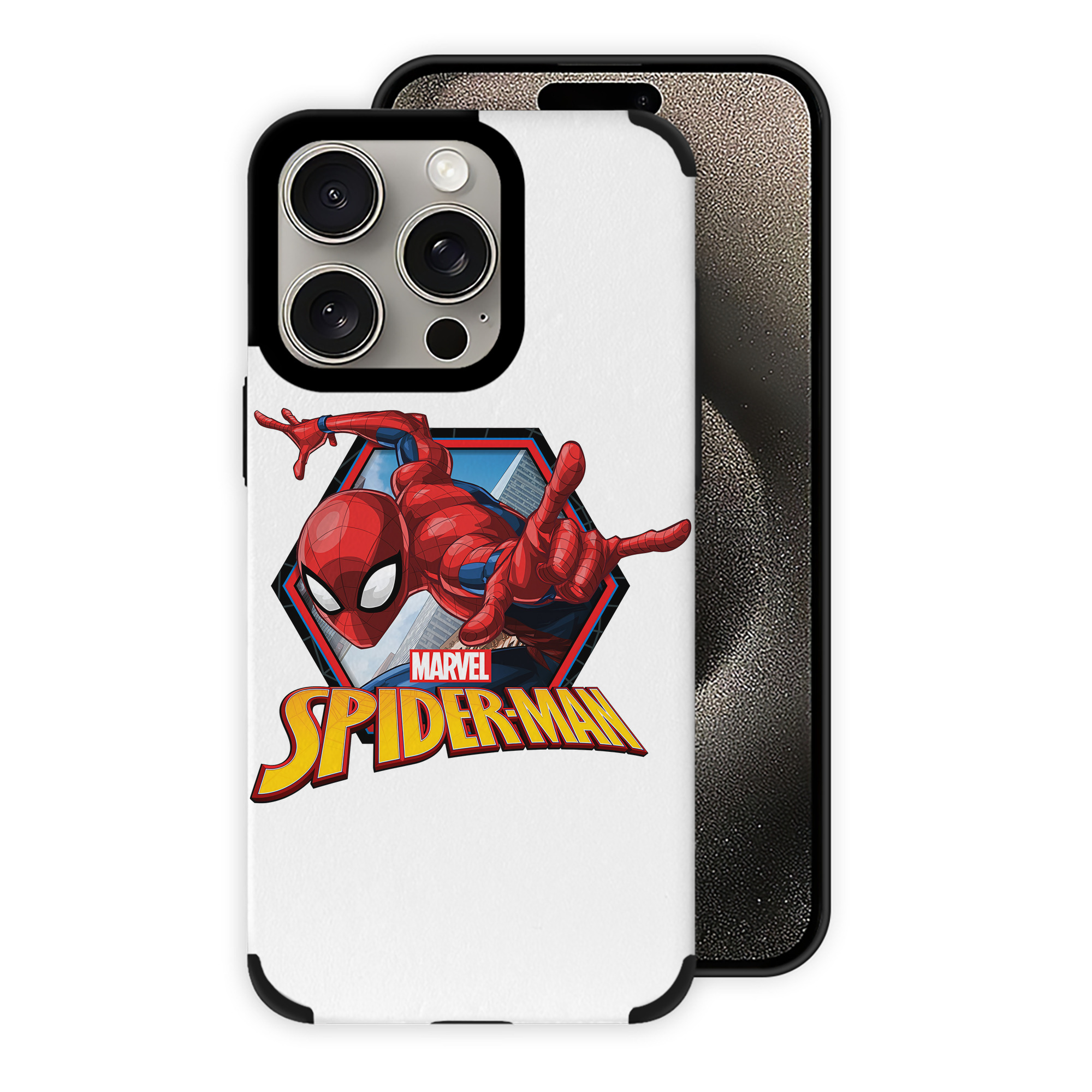 Spider Man スパイダーマン 【iPhone15ProMax対応】 PUレザー スマホケース 耐衝撃＆黄変防止