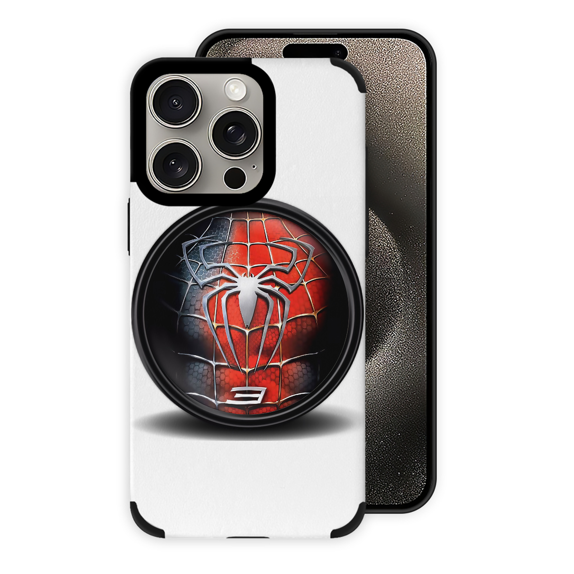 Spider Man スパイダーマン 【iPhone15ProMax対応】 PUレザー スマホケース 耐衝撃＆黄変防止