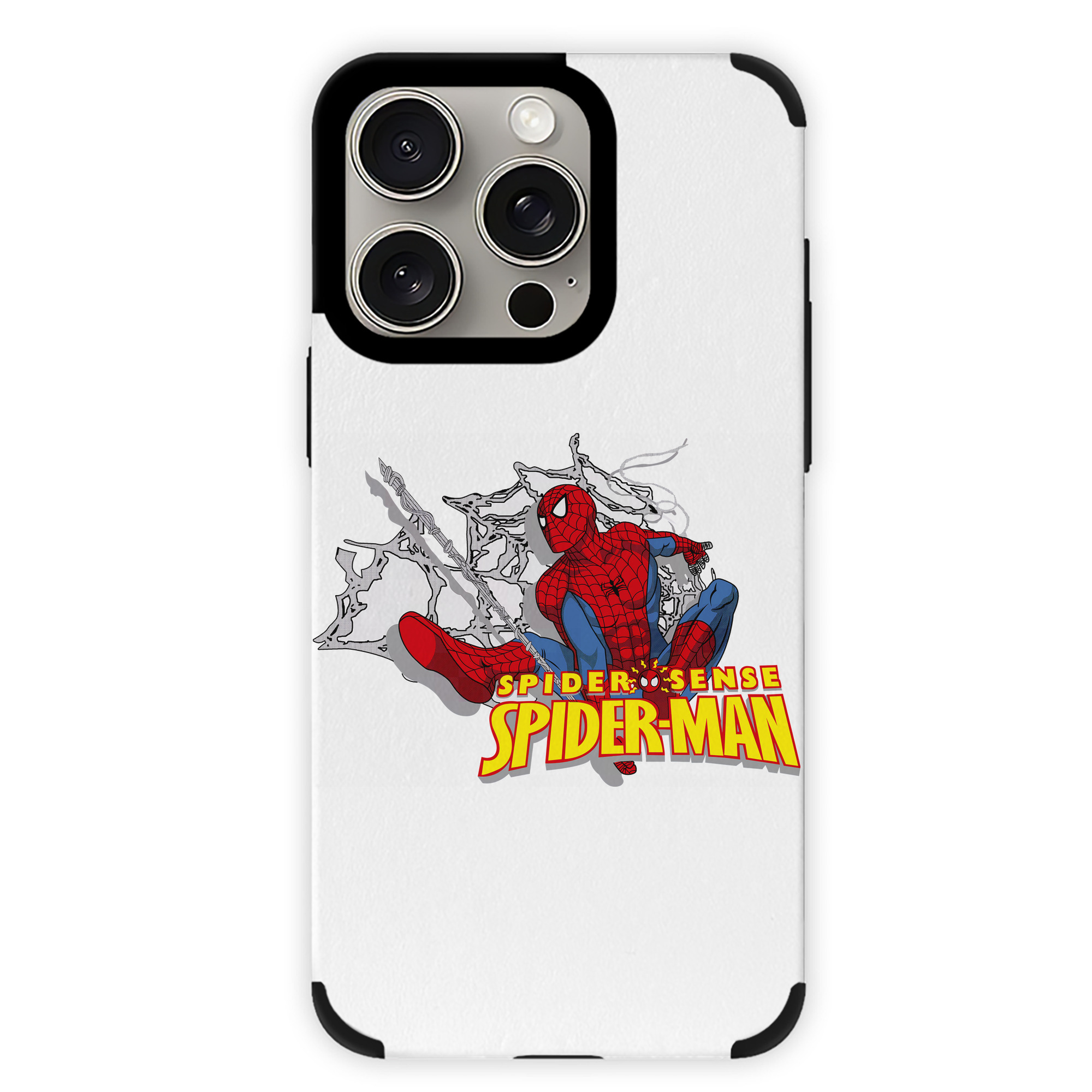 （画像用） Spider Man スパイダーマン 【iPhone15ProMax対応】 PUレザー スマホケース 耐衝撃＆黄変防止