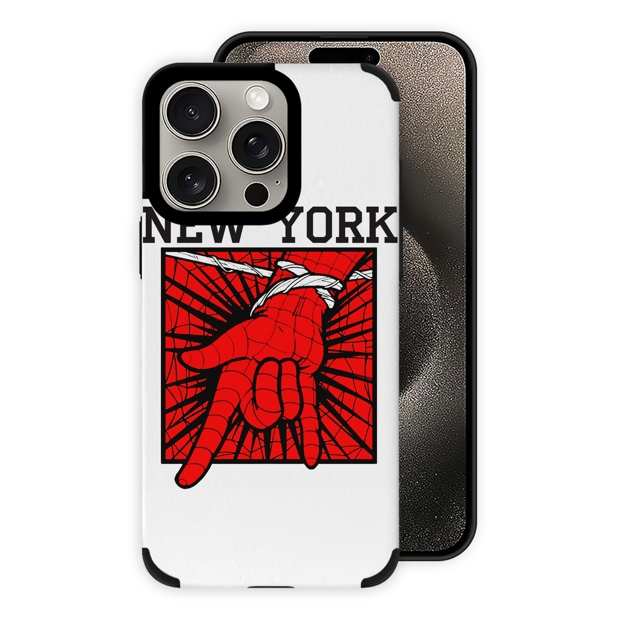（画像用） Spider Man スパイダーマン 【iPhone15ProMax対応】 PUレザー スマホケース 耐衝撃＆黄変防止