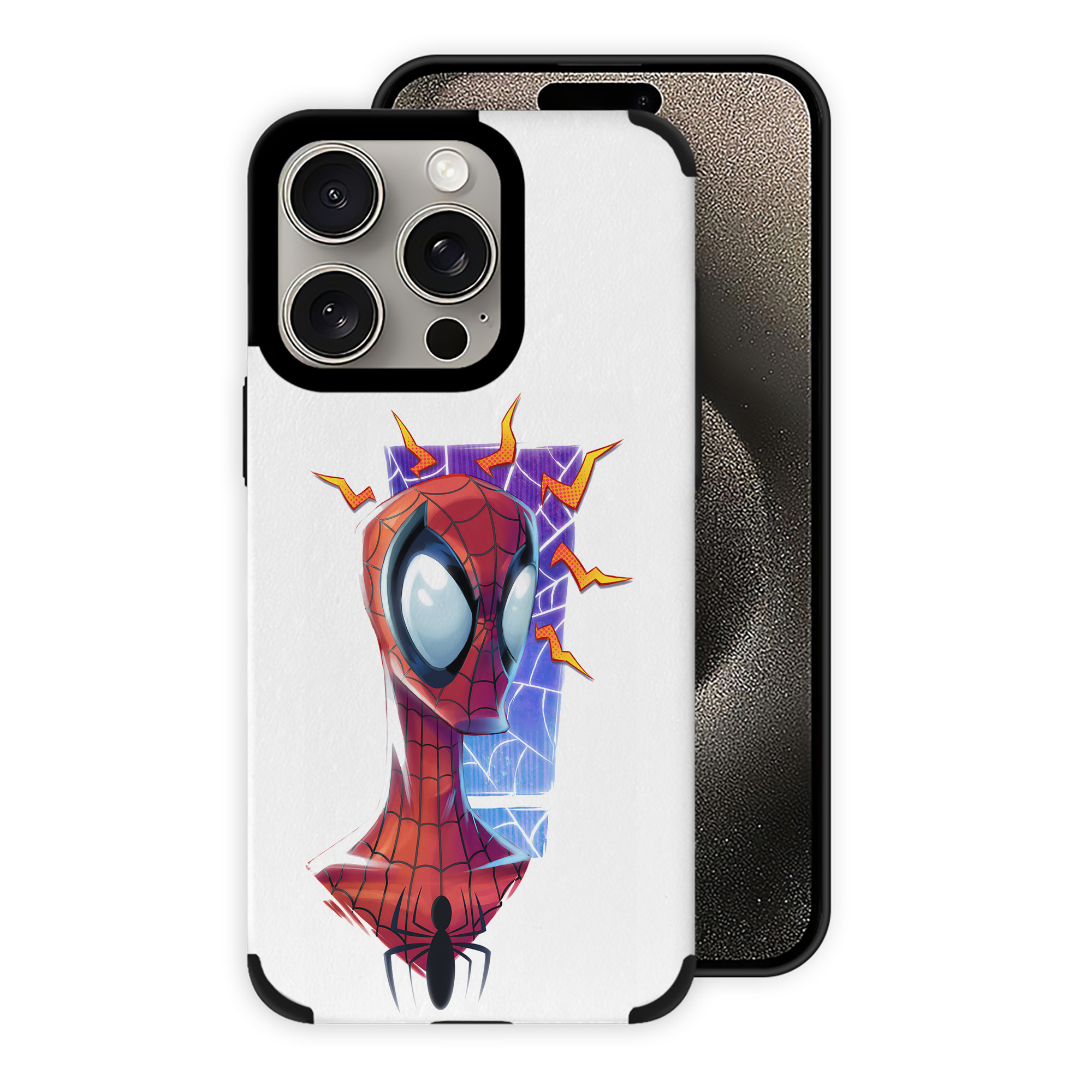 Spider Man スパイダーマン 【iPhone15ProMax対応】 PUレザー スマホケース 耐衝撃＆黄変防止