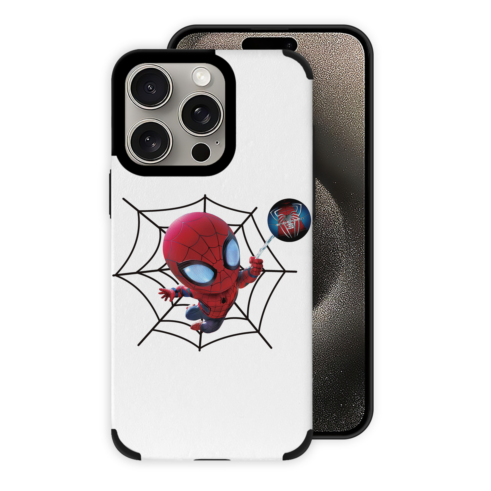 Spider Man スパイダーマン 【iPhone15ProMax対応】 PUレザー スマホケース 耐衝撃＆黄変防止