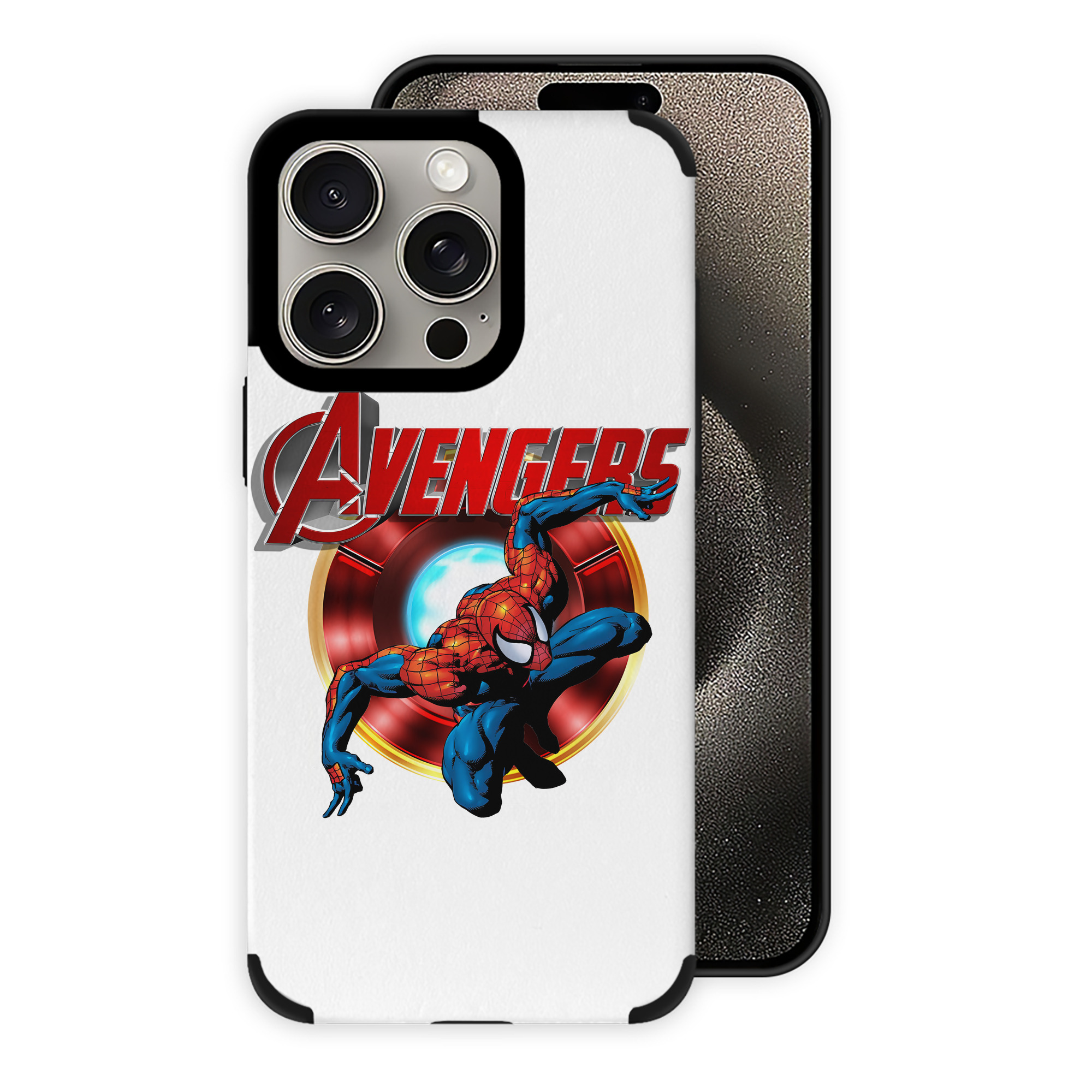 （画像用） Spider Man スパイダーマン 【iPhone15ProMax対応】 PUレザー スマホケース 耐衝撃＆黄変防止