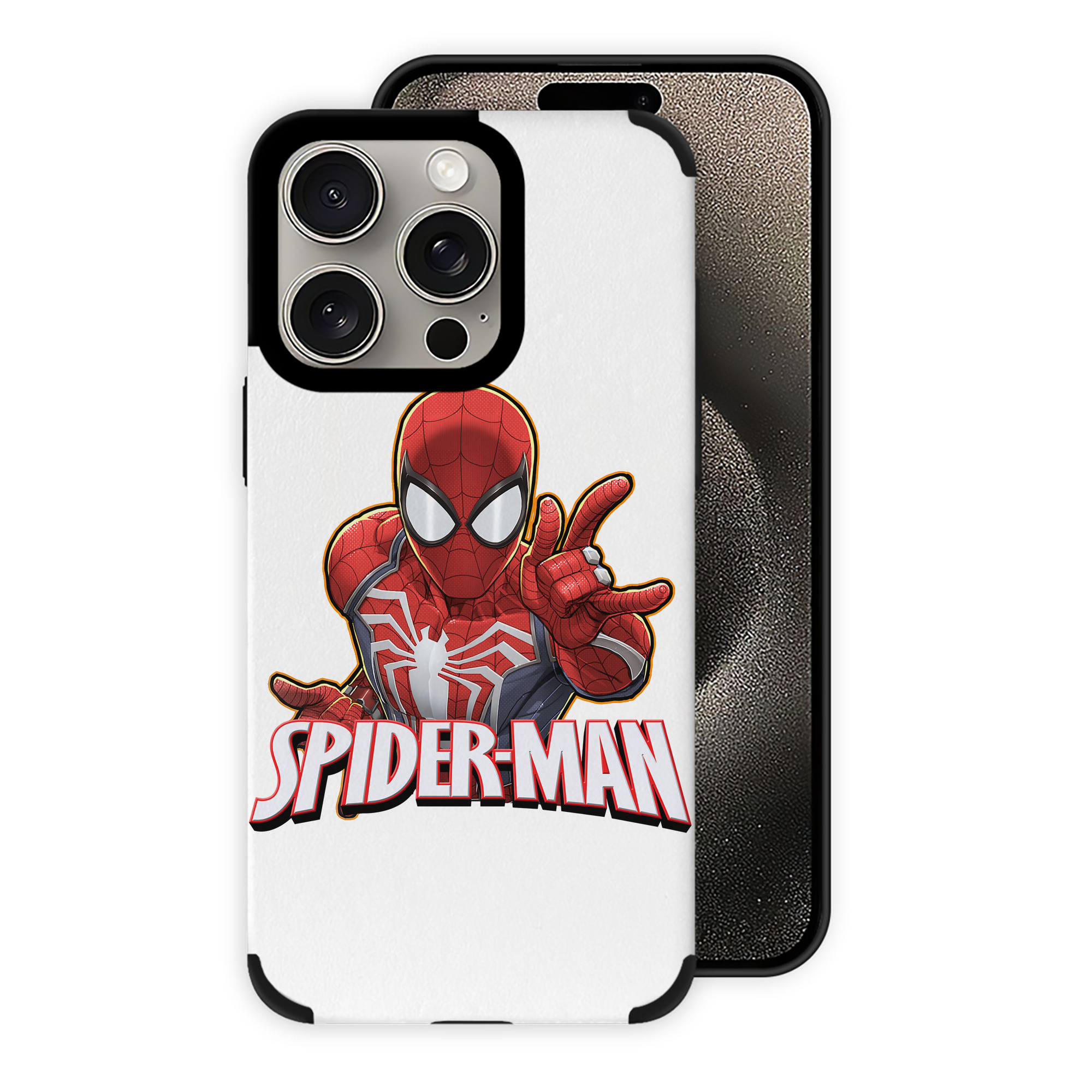 Spider Man スパイダーマン 【iPhone15ProMax対応】 PUレザー スマホケース 耐衝撃＆黄変防止