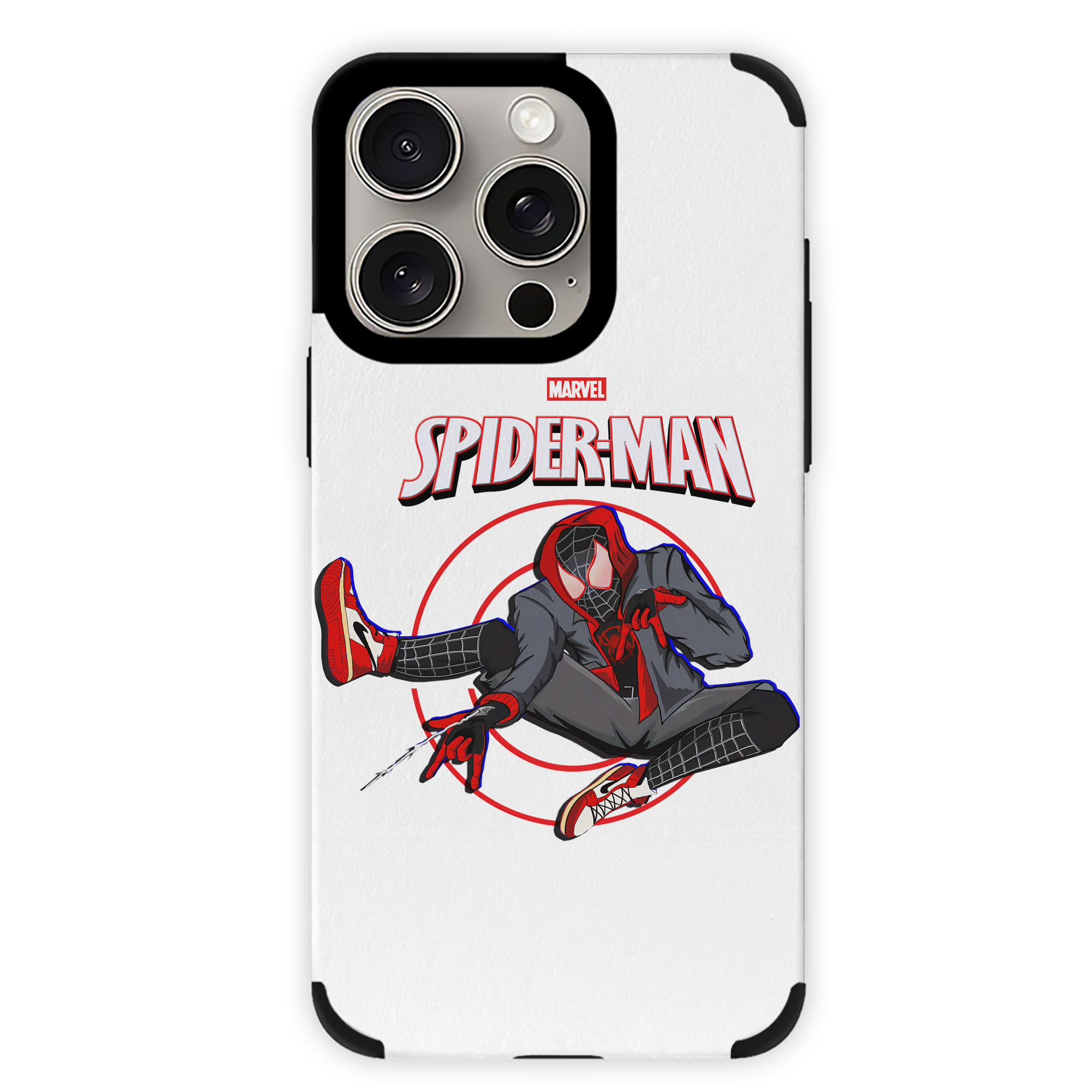 （画像用） Spider Man スパイダーマン 【iPhone15ProMax対応】 PUレザー スマホケース 耐衝撃＆黄変防止