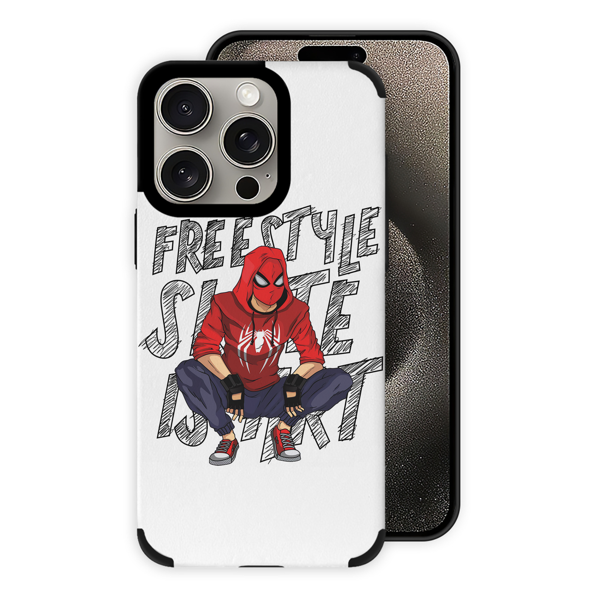 Spider Man スパイダーマン 【iPhone15ProMax対応】 PUレザー スマホケース 耐衝撃＆黄変防止