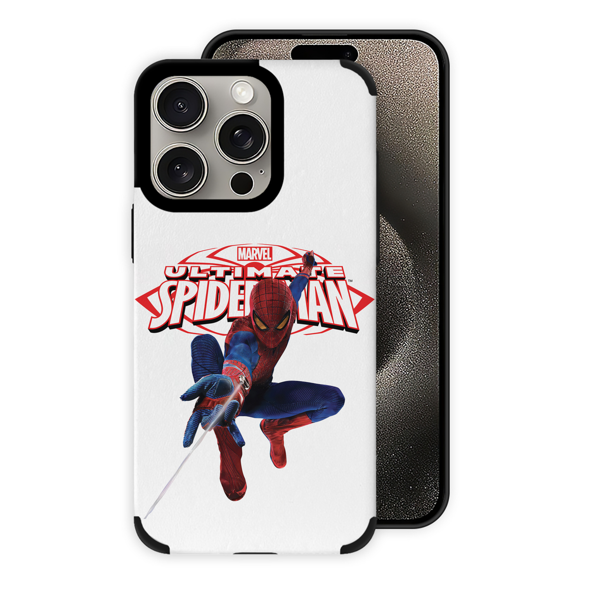 Spider Man スパイダーマン 【iPhone15ProMax対応】 PUレザー スマホケース 耐衝撃＆黄変防止