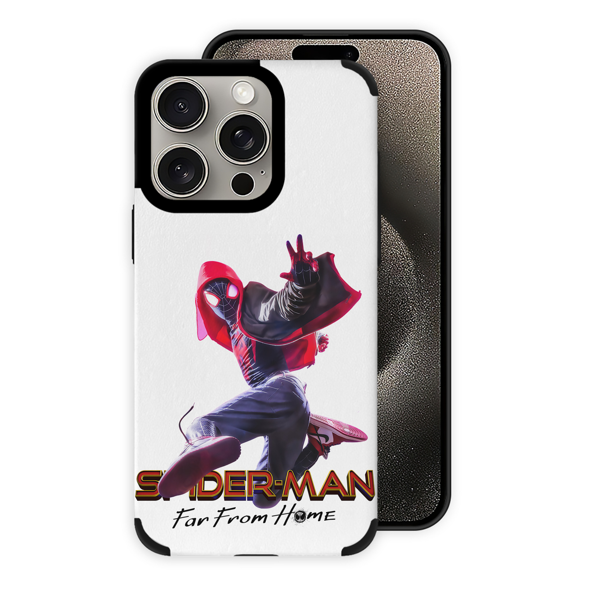 （画像用） Spider Man スパイダーマン 【iPhone15ProMax対応】 PUレザー スマホケース 耐衝撃＆黄変防止