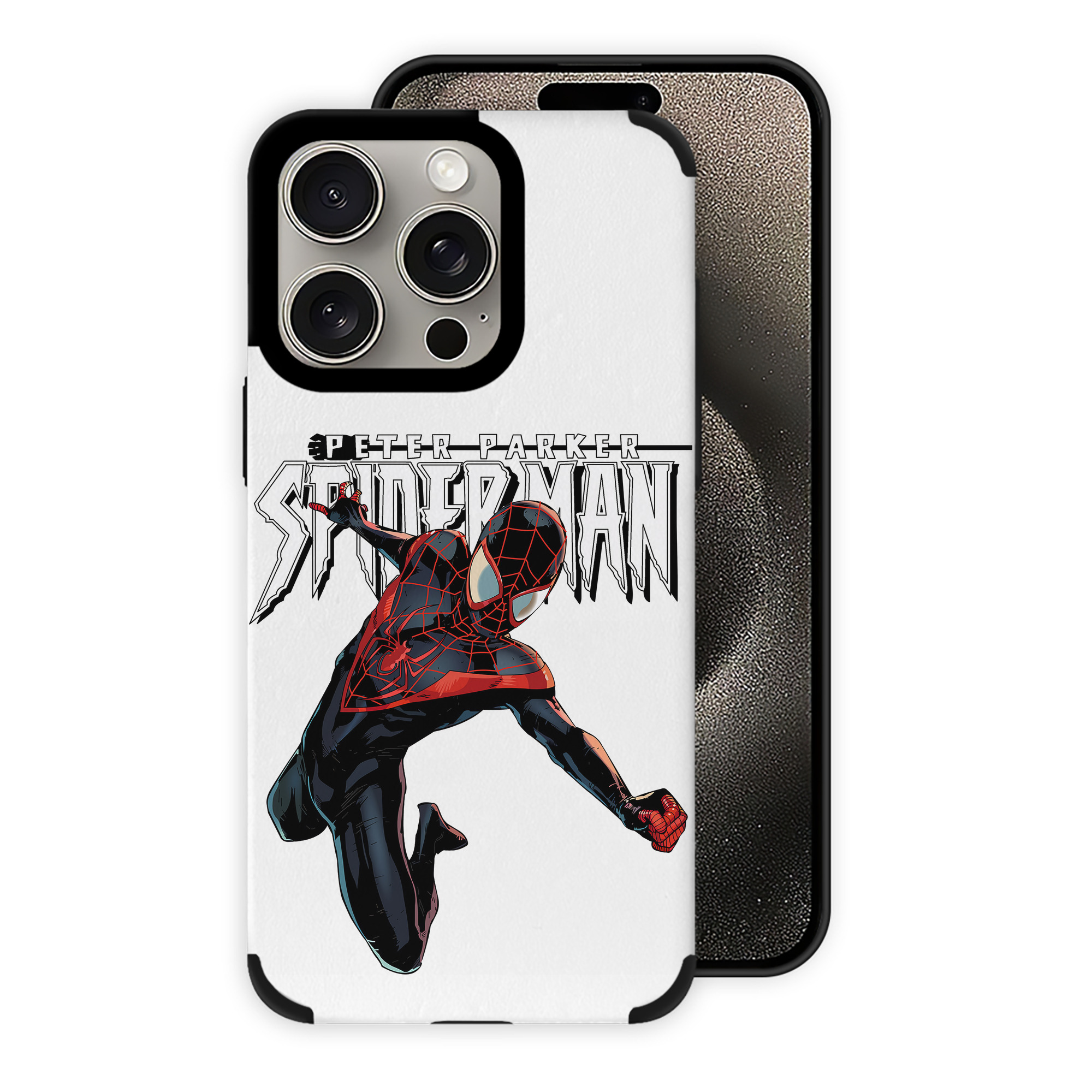 Spider Man スパイダーマン 【iPhone15ProMax対応】 PUレザー スマホケース 耐衝撃＆黄変防止