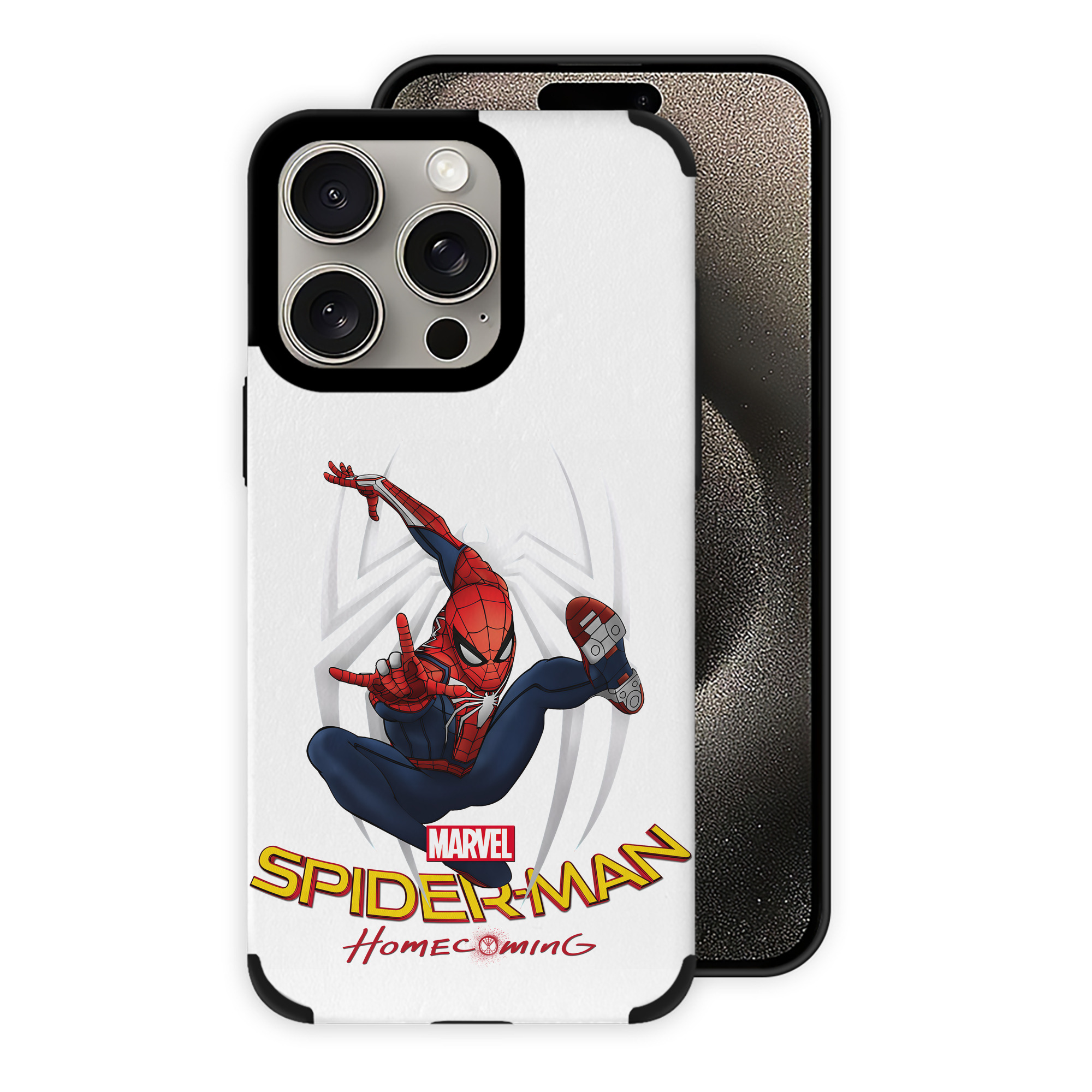 Spider Man スパイダーマン 【iPhone15ProMax対応】 PUレザー スマホケース 耐衝撃＆黄変防止
