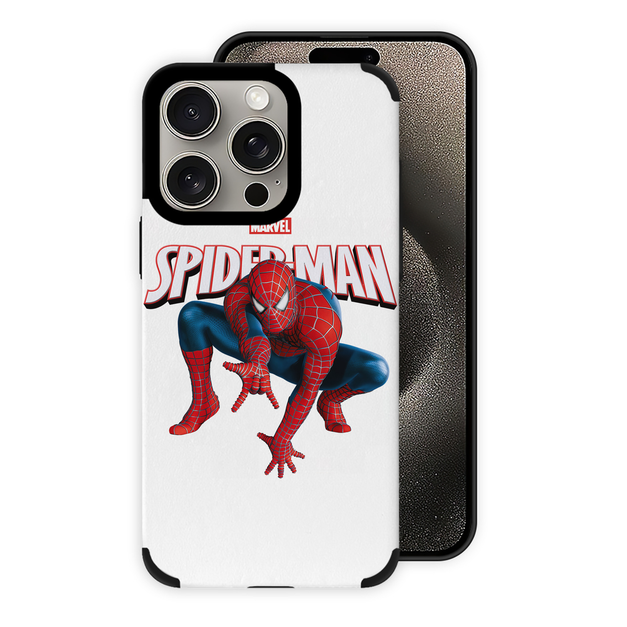 Spider Man スパイダーマン 【iPhone15ProMax対応】 PUレザー スマホケース 耐衝撃＆黄変防止