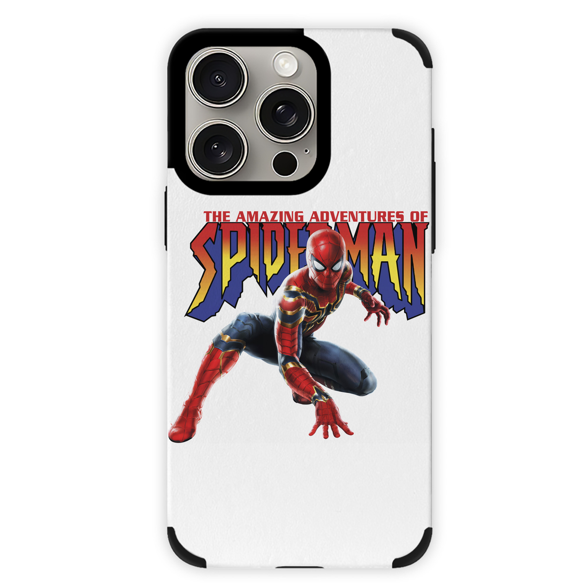 （画像用） Spider Man スパイダーマン 【iPhone15ProMax対応】 PUレザー スマホケース 耐衝撃＆黄変防止