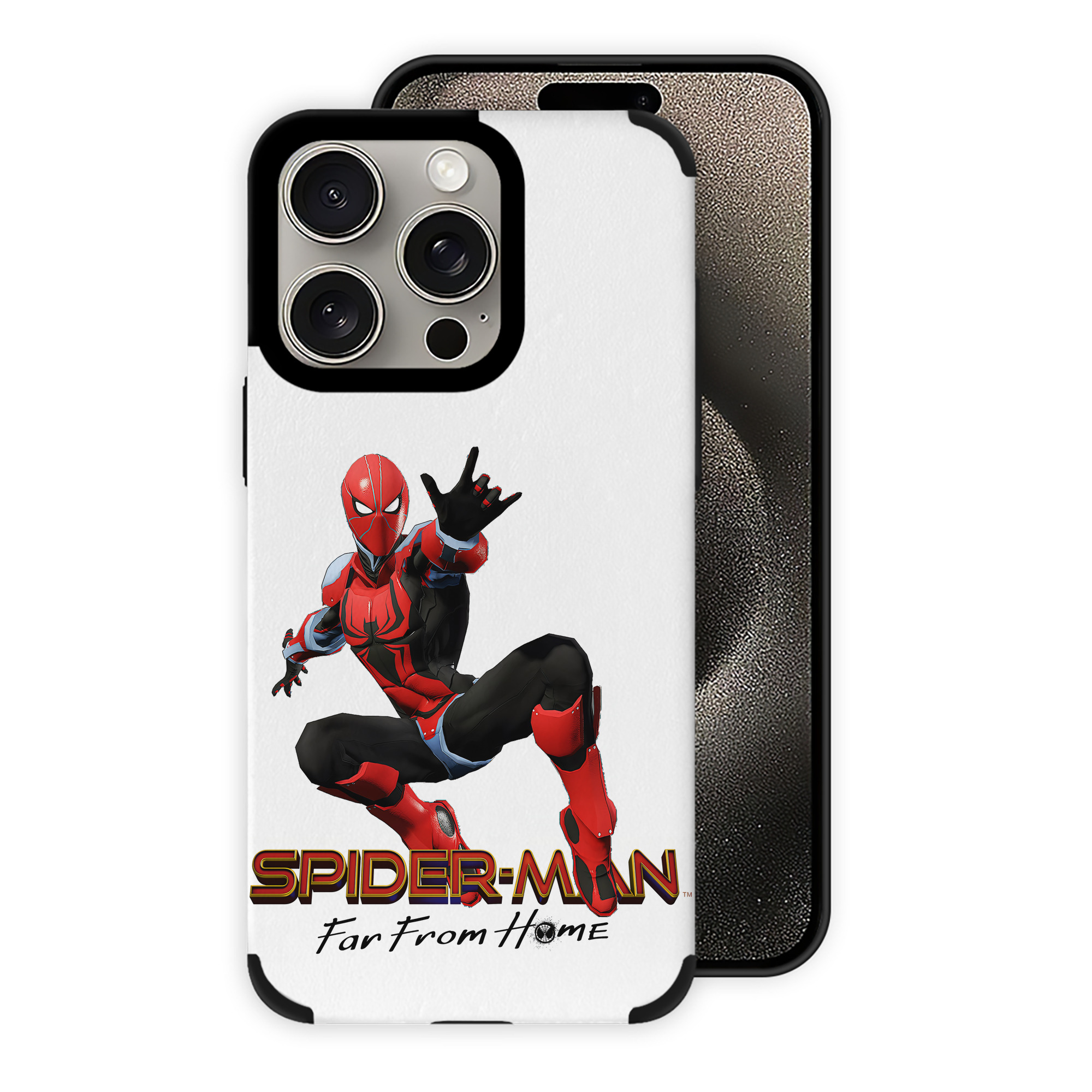 （画像用） Spider Man スパイダーマン 【iPhone15ProMax対応】 PUレザー スマホケース 耐衝撃＆黄変防止