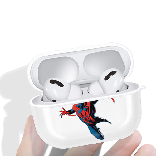 Spider Man スパイダーマン 【AirPods Pro用】ハードシェル保護ケース 耐衝撃・防指紋・カラビナ付き商品仕様