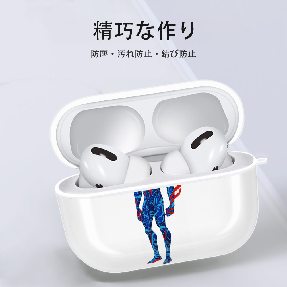 Spider Man スパイダーマン 【AirPods Pro用】ハードシェル保護ケース 耐衝撃・防指紋・カラビナ付き商品仕様
